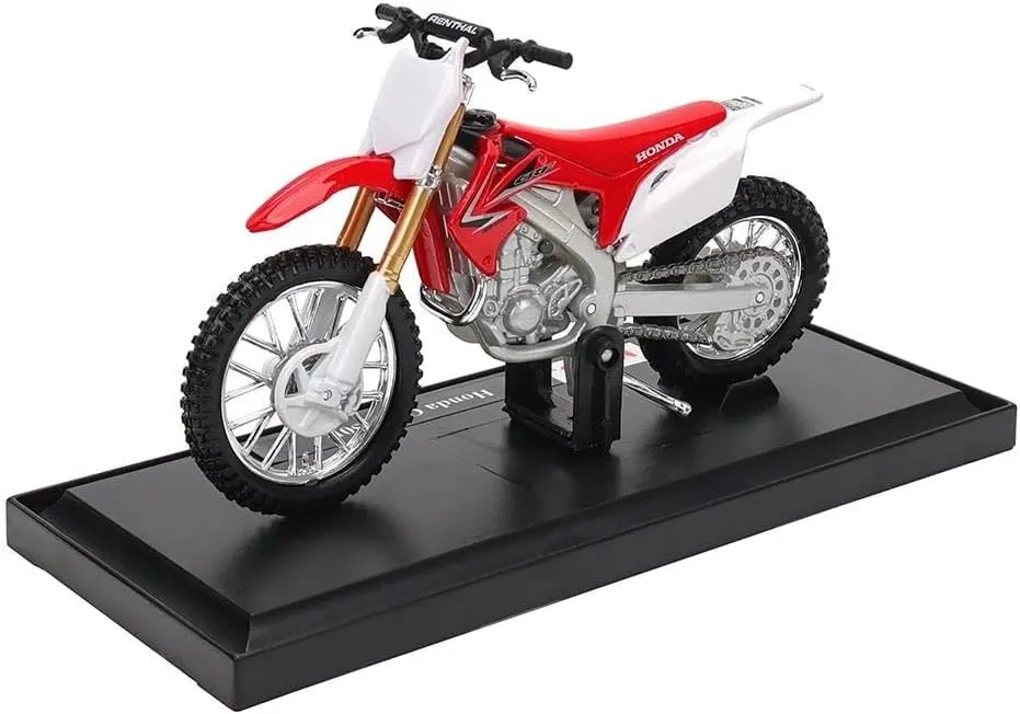 Static Motorcycle Model Simulation Collection Toy Adult for Boys Mini Simulation Motorcycle Toys Diecast Metal 1:18 Scale for grateful avid soilless refresh kerosene Honda CRF450R Alloy 