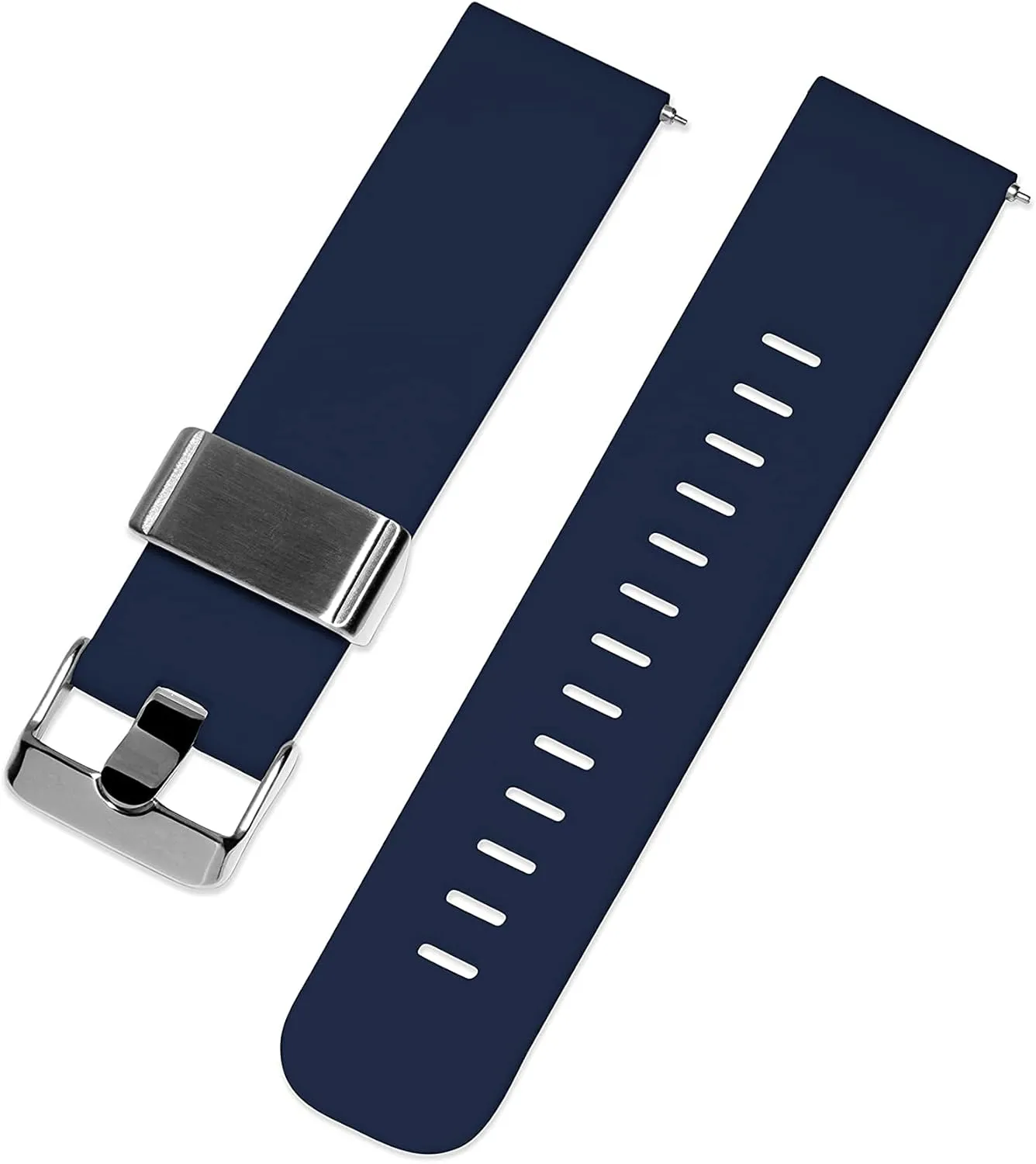 Steel Buckle tribute neuron alloy simulation MAKER WATCH CO. | Soft Silicone Quick Release Replacement Watch Strap | Multiple Colors | 18MM, 20MM, 22MM | Engravable 