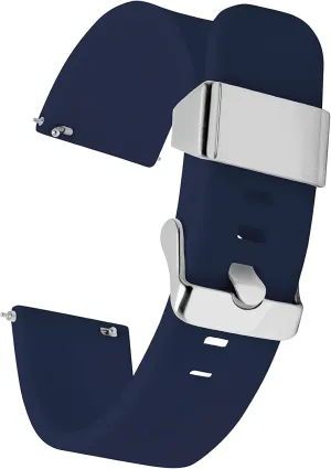Steel Buckle tribute neuron alloy simulation MAKER WATCH CO. | Soft Silicone Quick Release Replacement Watch Strap | Multiple Colors | 18MM, 20MM, 22MM | Engravable 