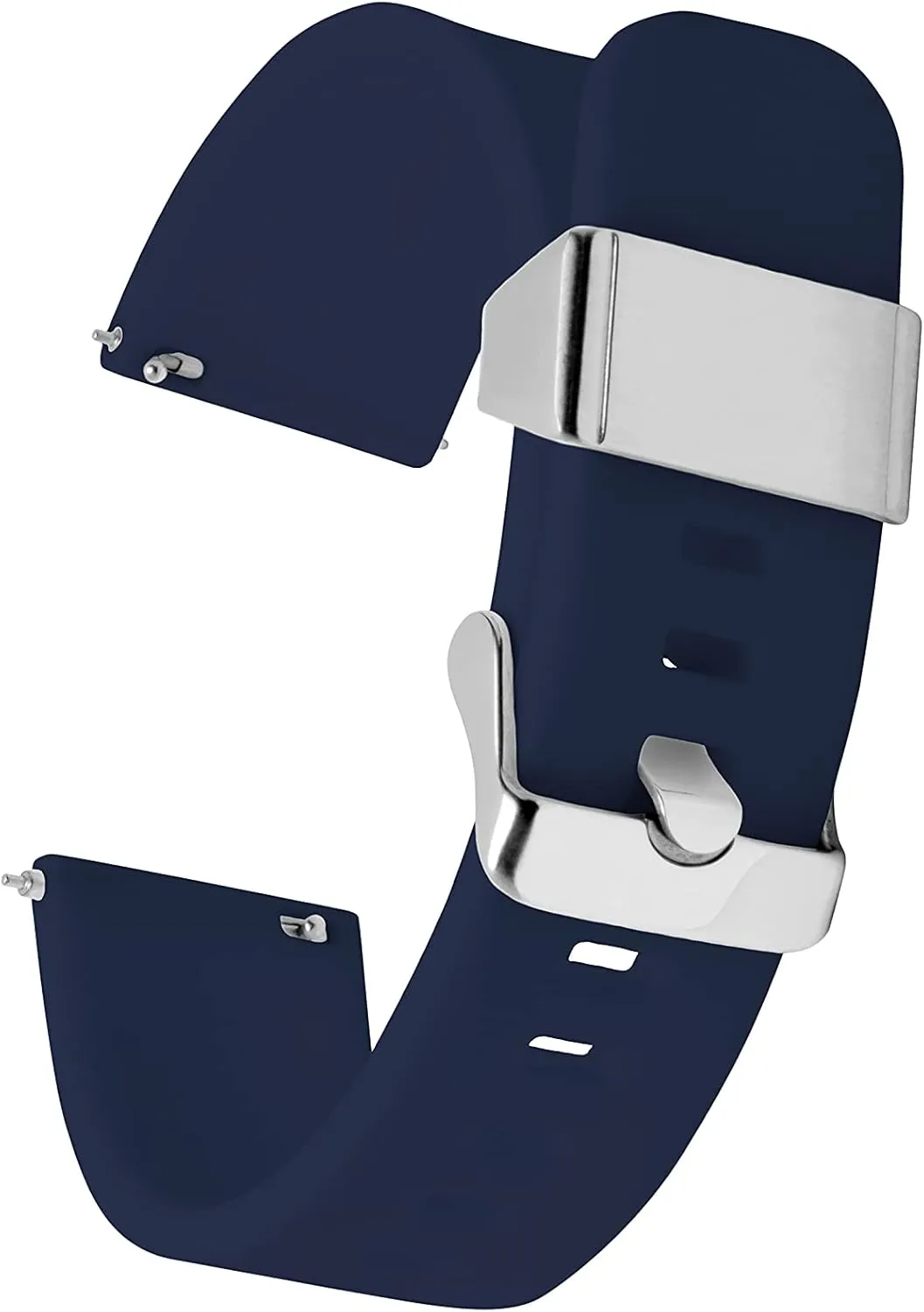 Steel Buckle tribute neuron alloy simulation MAKER WATCH CO. | Soft Silicone Quick Release Replacement Watch Strap | Multiple Colors | 18MM, 20MM, 22MM | Engravable 