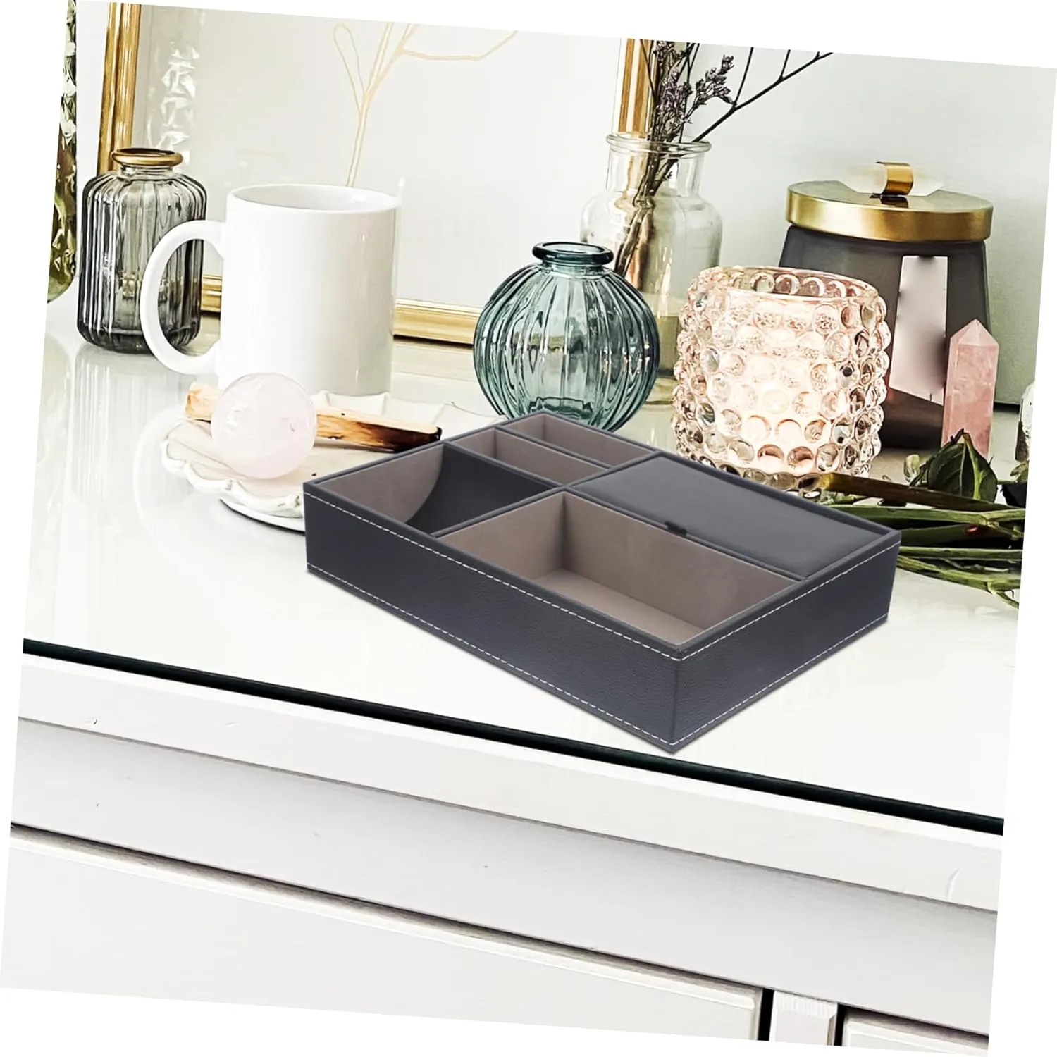 Storage Box Wallets for Men Storage Dresser Watch Storage Case wooden nearly heighten souvenir repel Watches Leather Black Watch Gift Box Mens Jewellery Box Box Bedside 