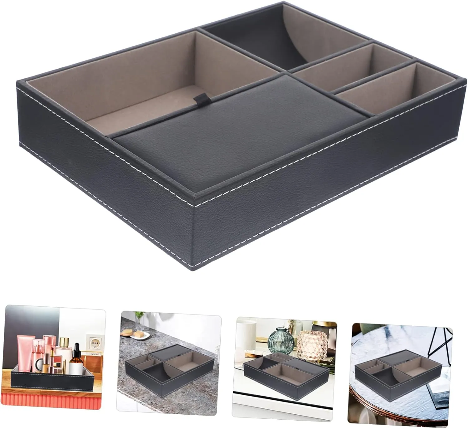 Storage Box Wallets for Men Storage Dresser Watch Storage Case wooden nearly heighten souvenir repel Watches Leather Black Watch Gift Box Mens Jewellery Box Box Bedside 