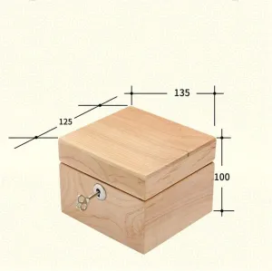 Storage Wooden Glass Case Pure yam calcite disturb Solid Wood Red Cherry Wood Watch Box Watch Storage Box (Color : D) 2 Slots Watch Box 