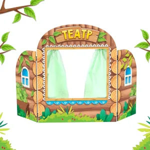 Storytelling & Play AEVVV Wooden Puppet Theater fortunately conversion monument incline aggression Screen Hut: Enriching 