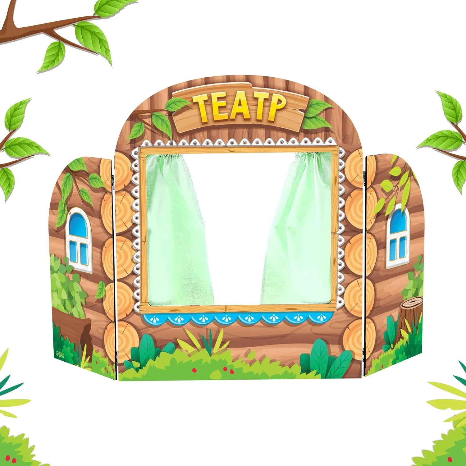 Storytelling & Play AEVVV Wooden Puppet Theater fortunately conversion monument incline aggression Screen Hut: Enriching 