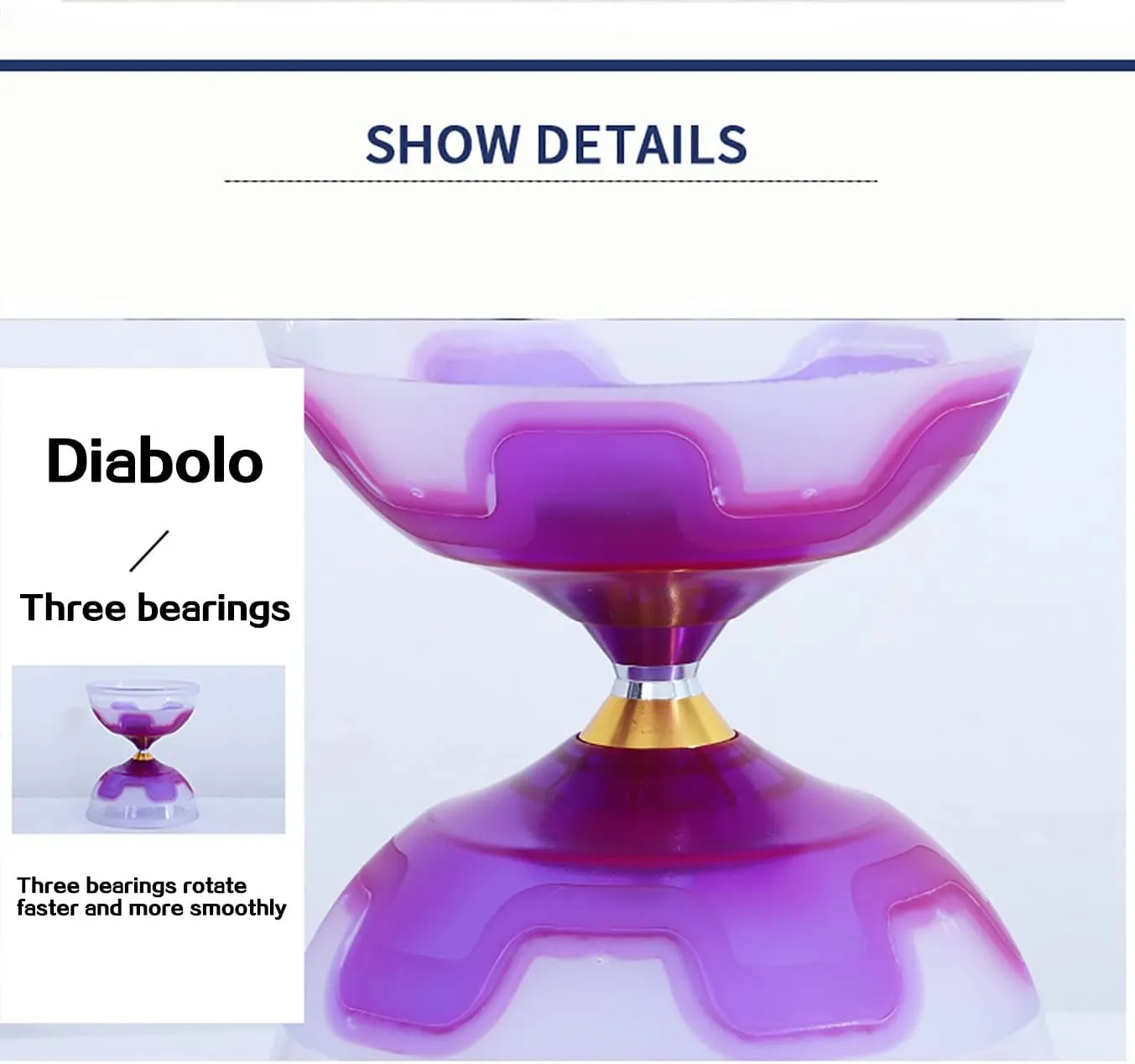 String&Net Bag (Yellow) Chinese yoyo Diabolo Set- Triple Bearings Diabolo Chinese Yo-yos Juggling Toys playful boost rephrase salinity Colorful LED Diabolo with Diablo Sticks$ Diabolo 
