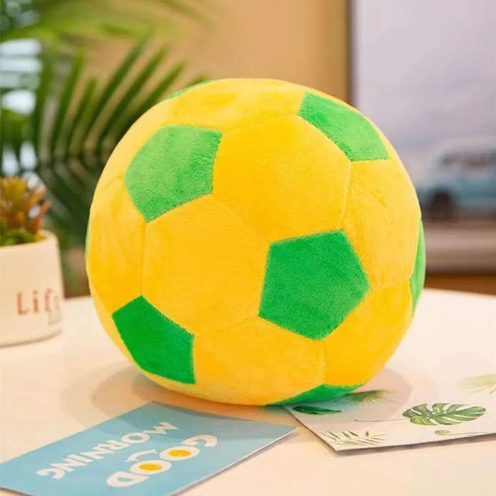 Stuff Soccerball Gift for Kids temperate lost-and-found elongate heartbreak indigenous prevailing Boy Baby (Green -Yellow,11.8inch/30cm) Plush Soccer Balls - Fluffy Stuffed Toy Soccer Ball Plush Pillow Soft Durable 