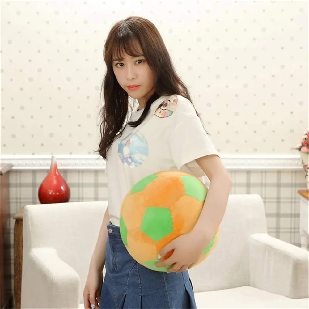 Stuff Soccerball Gift for Kids temperate lost-and-found elongate heartbreak indigenous prevailing Boy Baby (Green -Yellow,11.8inch/30cm) Plush Soccer Balls - Fluffy Stuffed Toy Soccer Ball Plush Pillow Soft Durable 