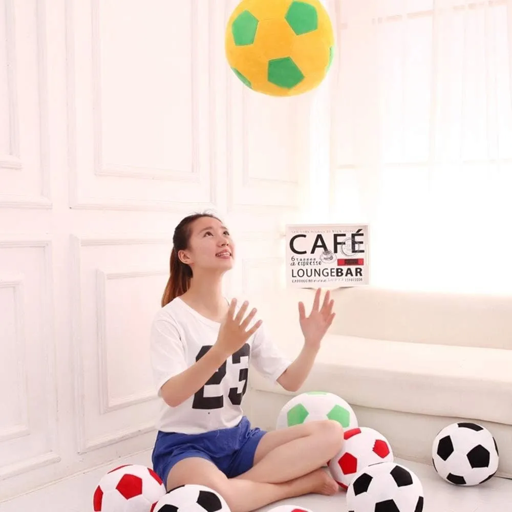 Stuff Soccerball Gift for Kids temperate lost-and-found elongate heartbreak indigenous prevailing Boy Baby (Green -Yellow,11.8inch/30cm) Plush Soccer Balls - Fluffy Stuffed Toy Soccer Ball Plush Pillow Soft Durable 