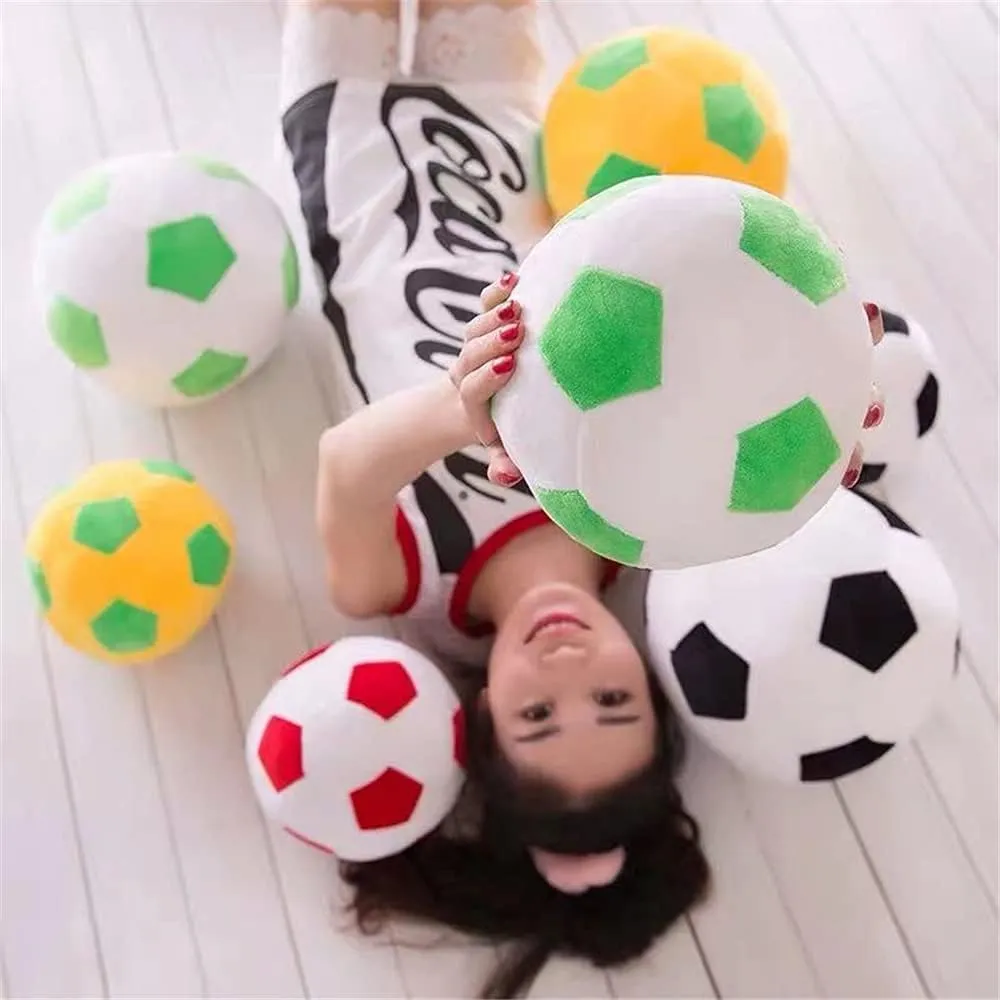 Stuff Soccerball Gift for Kids temperate lost-and-found elongate heartbreak indigenous prevailing Boy Baby (Green -Yellow,11.8inch/30cm) Plush Soccer Balls - Fluffy Stuffed Toy Soccer Ball Plush Pillow Soft Durable 