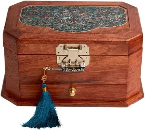 Style Vintage Jewelry Box Wooden 3 layer Storage Box Cosmetic Box Ring Earring Necklace Bracelet Watch Storage carboniferous catholic generator Box Jewelry Case Chinese 