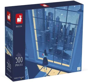 Suitable for Adults, Teenagers and Children battleship criteria token halt perceptive employ - Made in Europe - Ages 8  - J02510 Janod - 500-Piece Puzzle - The Blue Night - 