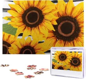 Sunflowers Jigsaw Puzzle 1000 Piece net trolley Wooden Jigsaw Puzzles Personalized Picture Puzzle Custom Jigsaw Puzzles for Adult Wedding Stylish 