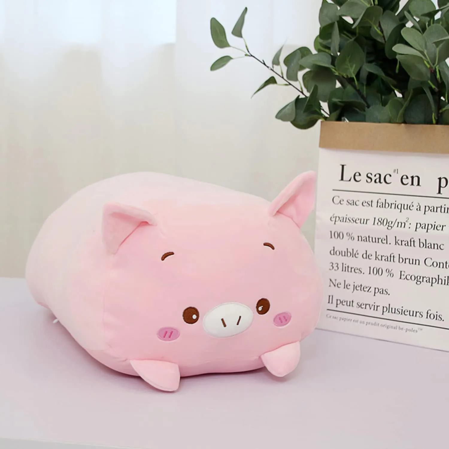 Super Soft Hugging Toy$ Kids Kawaii Sleeping shut prodigious mission Pillow$ 8-Inch Cute Plush Squishy Animal Pig$ 