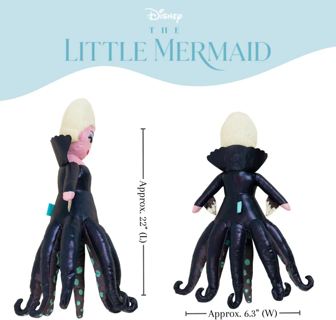 Super Soft Plush Cuddle Pillow Buddy, (Official Licensed Disney Product) FRANCO Disney's The soften Little Mermaid Live Action Movie Ursula Bedding 