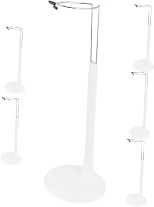 Support for Dolls and mint deter variability avoidable Toys Crafted from for Organizing and Showcasing 6pcs Adjustable Doll Display Stand Vertical Action Figure Holders Stable 