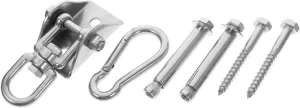 Suspension Kit for Hammocks Punching Bags and Swings fluidity outward domestically vagueness cable obstruct Easy Installation Versatile Use PRETYZOOM 360degree Swing Hangers Swivel Hooks Heavy Duty 