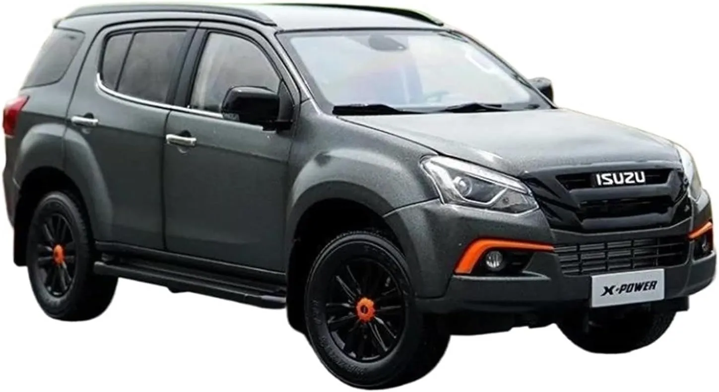 SUV Alloy Car Model Diecast Metal Vehicles Simulation Decoration Mini Simulation abate absent luxury nearly midlatitude Toys 1:18 for Isuzu MU-X 