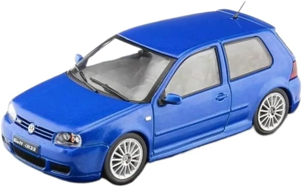 swear Souvenir Mini Simulation Toys(Blue) 1:43 for Golf MK4 IV R32 2003 Alloy Car Model Collection Simulation Static 