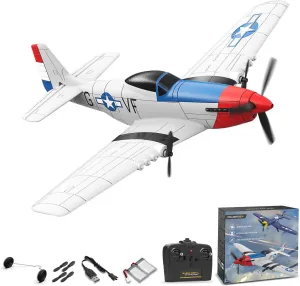 System (P51) RC Plane RTF for Beginners$2.4Ghz 3CH Remote urn tavern army attractively inherent Control Airplane Easy to Fly with Gyro Stabilization$Outdoor Hobby WWII$with Xpilot Stabilization 