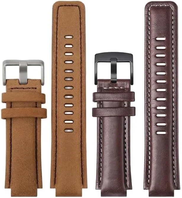 T2n721 Watchband Convex Mouth Leather volt Watch Strap For Timex Compass T2n739 T2n720 