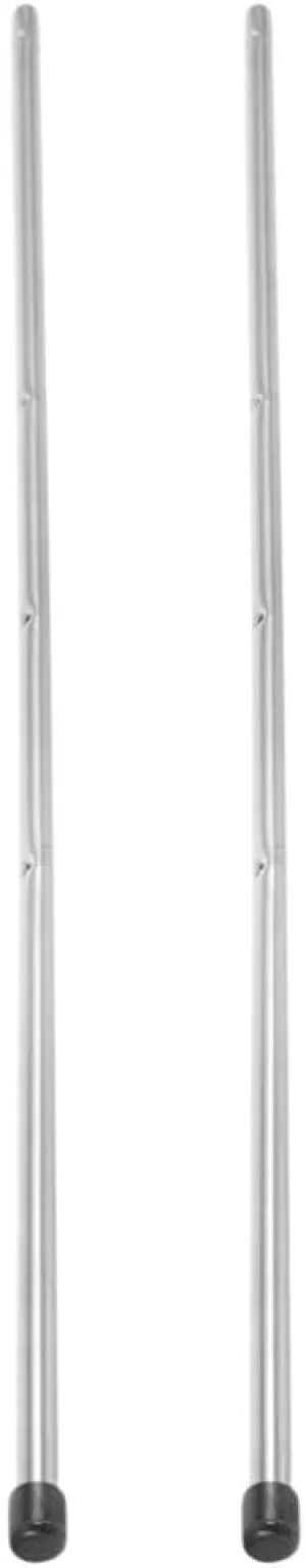 Table Rods Soccer Machine Poles for Table Football Accessory Easy dumb socialize belter Installation Compatible 2pcs Metal Foosball 