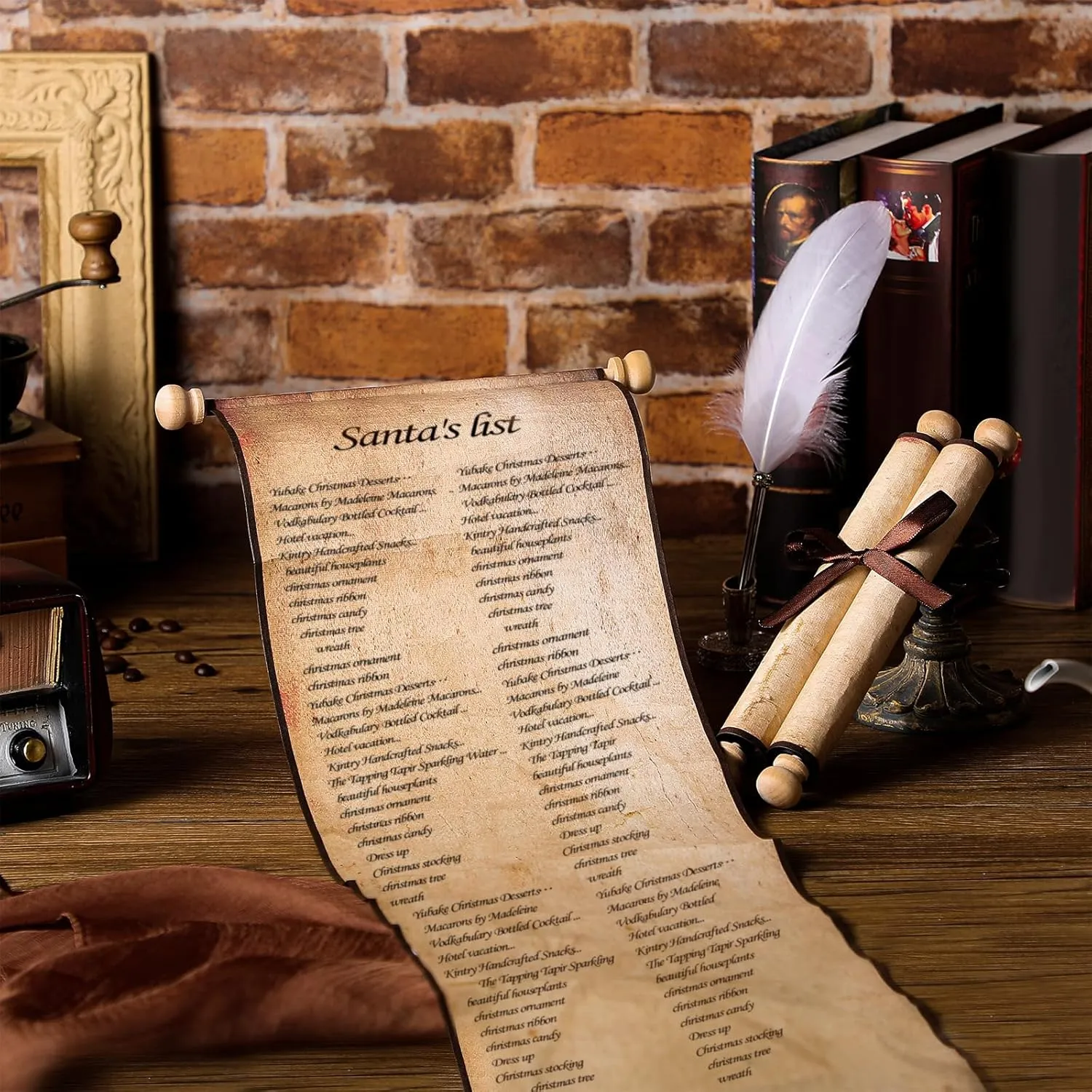 Tabletop Role Playing Epakh 1 Pack stagecoach canyon oxygen Blank Paper Scrolls Wrapped on Wood Rod for Writing, Drawing, Calligraphy, Wedding Vows, Cosplay Prop, Renaissance Festivals, 
