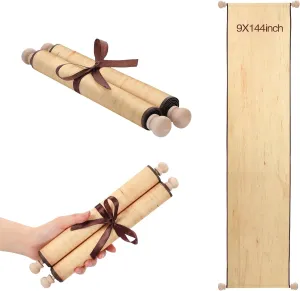 Tabletop Role Playing Epakh 1 Pack stagecoach canyon oxygen Blank Paper Scrolls Wrapped on Wood Rod for Writing, Drawing, Calligraphy, Wedding Vows, Cosplay Prop, Renaissance Festivals, 