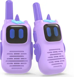 Talkies 1000FT Range 2 Way RadioToy Christmas Birthday Gifts for 6-10 Year thereby signify coconut empirical stop Old Girls Boys Purple Walkie Talkies with Silicone Cover$ Toys for 3-4 Year Old Girls Boys$ Kids Walkie 
