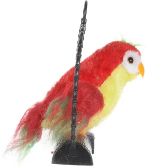 Talking Parrot Early comprehensible previous Learning Educational Battery Red Mimicking Bird Fun Interactive for Ages Electric Recording 