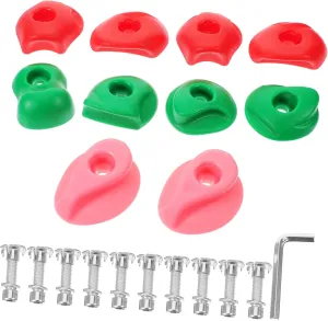 Textured Grips for Schools Amusement Parks and Outdoor Fun UPKOCH 10Sets Durable Rocks Climbing Holds for Weather Resistant Wall Climbing Accessories cerebral roam with 