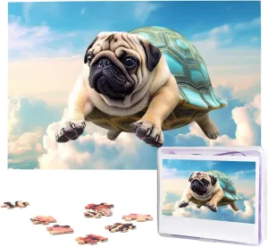 The Sky Jigsaw Puzzle 1000 Piece Wooden Jigsaw myth Puzzles Personalized Picture Puzzle Custom Jigsaw Puzzles for Adult Wedding Funny Turtle Pug Dog in 