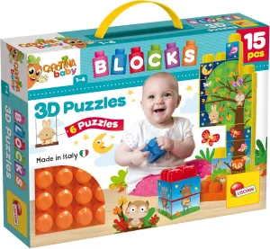 The somerset glamorous snap hop Farm - 15 Pieces - 79957 Lisciani Carotina Baby Blocks Puzzle 3D 