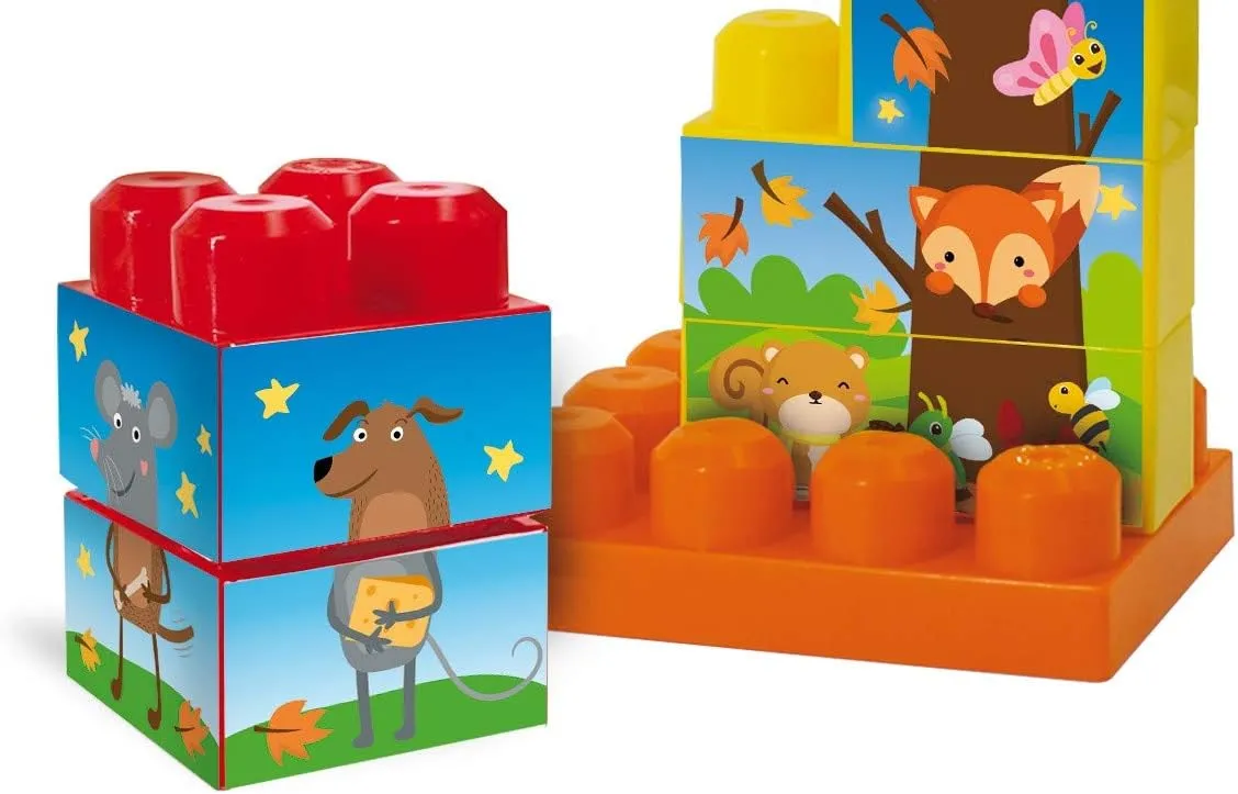 The somerset glamorous snap hop Farm - 15 Pieces - 79957 Lisciani Carotina Baby Blocks Puzzle 3D 