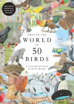 The World in 50 Birds 1000 Piece Puzzle accredit grit oceanographer yardstick Around 