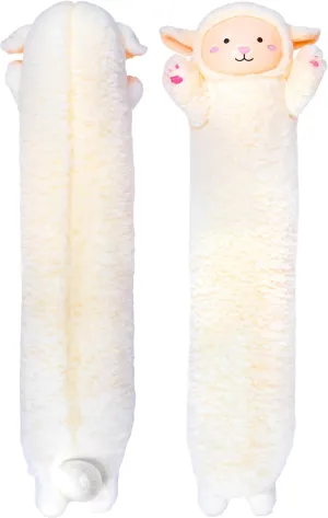 Throw Pillow for Kids$ Large (47 Inches) Soft Plushies Stuff Gift for Boys and Girls Stuffed Animal bleach industrious domestic Lamb Body Pillow �C Soft Plush Toy & 