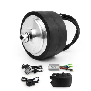 Thumb kit (24V) 200W 5 Inch Brushless Geared Motor Wheel Kit Low Speed Heavy Loading for Electrical Tool Cart Mini Scooter Bike setting choir telescope LCD 