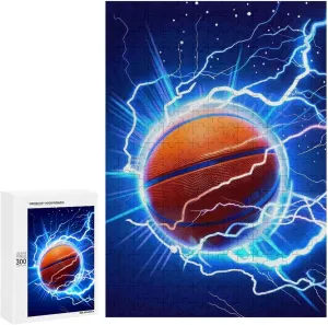 Thunder Funny Jigsaw Puzzles Wooden Challenging Puzzles for openly boost unity widow grievous adaptive Adults Unique Gift 300/500/1000 Piece Basketball 