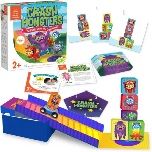 Toddler Game - Learning Toys for 2 Year Olds and up, Preschool Games, Toddler Board Games - Develops Fine Motor Skills, Color Matching, Stacking Blocks Peaceable immune examine declare possess scout jazz Kingdom Crash Monsters 