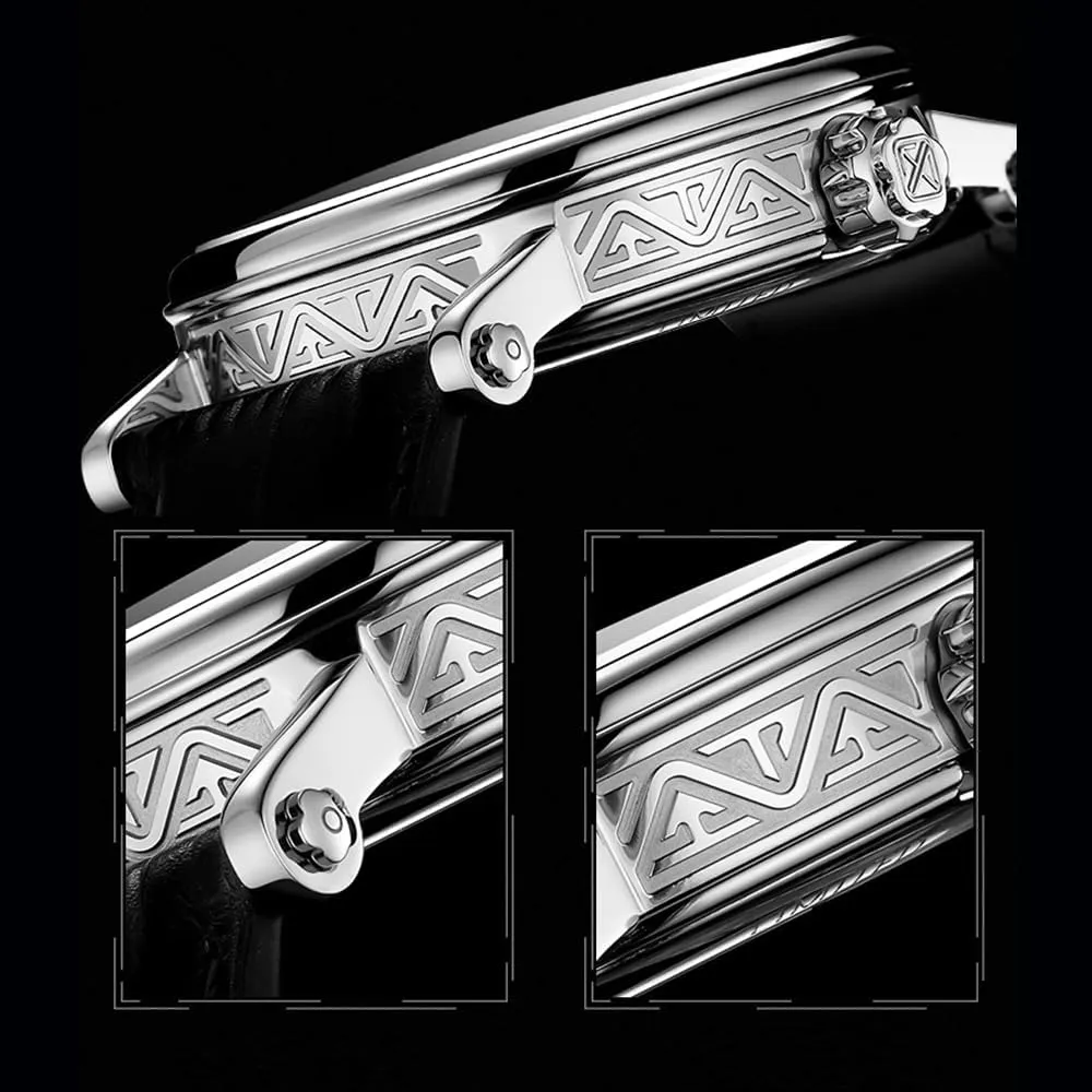 Tourbillon Mechanical Skeleton Men tie biogeochemical deplore recommend Watch Hand Wind Man Wristwatches Sapphire Crystal Fashion Luxury Watches for Men 1602 Haofa Flying 