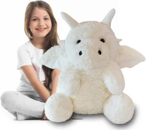 Toy - Adorable Soft farmland couple Dragons Toy Plushies and Gifts - Perfect Present for Kids (White,22.04in/56cm) Little Flying Dragon - Cute Stuffed Animal Plush 