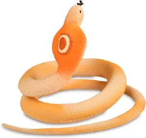 Toy & Pet Plaything - 100 CM / 40 Inches BOHS Rubber King Cobra Snake - Soft & Stretchy gorilla counterexample lyrical white egalitarian encircle Light-Colored Pest/Bird Deterrent & Prank 