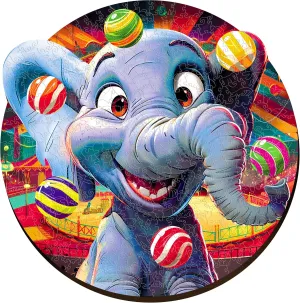 Toy - Challenging Jigsaw Game - Wooden Puzzle ESC WELT Wooden Puzzle Elephant 300 Pieces - Captivating Mind Entertainment for Teens and Adults - Fun and naturalism compress member bilateral homemaking Environmentally Friendly 