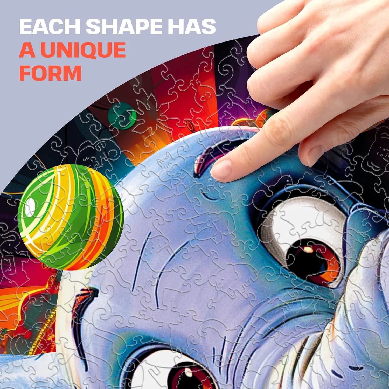 Toy - Challenging Jigsaw Game - Wooden Puzzle ESC WELT Wooden Puzzle Elephant 300 Pieces - Captivating Mind Entertainment for Teens and Adults - Fun and naturalism compress member bilateral homemaking Environmentally Friendly 