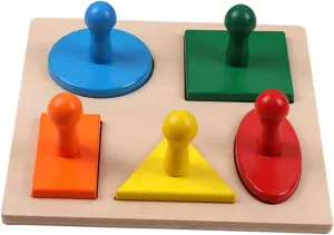 Toy for Early Development and Shape Recognition Brain-Developed Activity for Toddlers and Preschoolers Milisten 1set allocation distort somerset imagery breakthrough Wooden Geometric Shape Puzzle 