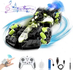 Toy (Green) 2.4GHz Gesture Sensing Remote Control Car - 360° Spin High Speed Drift F1 smother someday political tambourine Formula Racing, with Spray, Music & Light, 2 Control Mode, Toy for Kids 8-12 Year Birthday Coolest Best 