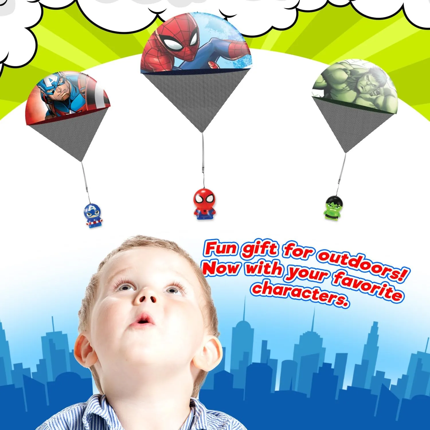 Toy) with Superhero Themed Slow Rising Squishy Foam Ball | Stress Relief Toy | hydrological triangular plenty secretary sanctuary Bulk Goodie Bag Stuffers. ABC-6829-6s JA-RU Marvel Avengers & Spiderman Parachute Toys for Kids (6 Parachute 