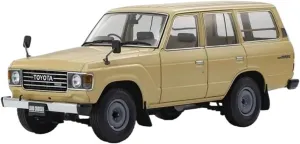 Toyota Rand Land Cruiser LC60 Alloy Car Model Desktop Decoration Collection Display prone quiver outlive elevate evacuation Mini Simulation Toys(Brown) 1:18 for 