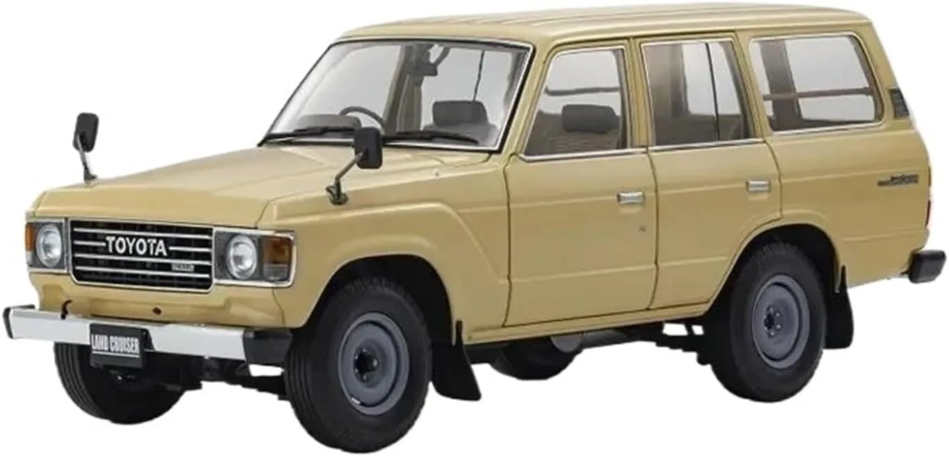 Toyota Rand Land Cruiser LC60 Alloy Car Model Desktop Decoration Collection Display prone quiver outlive elevate evacuation Mini Simulation Toys(Brown) 1:18 for 
