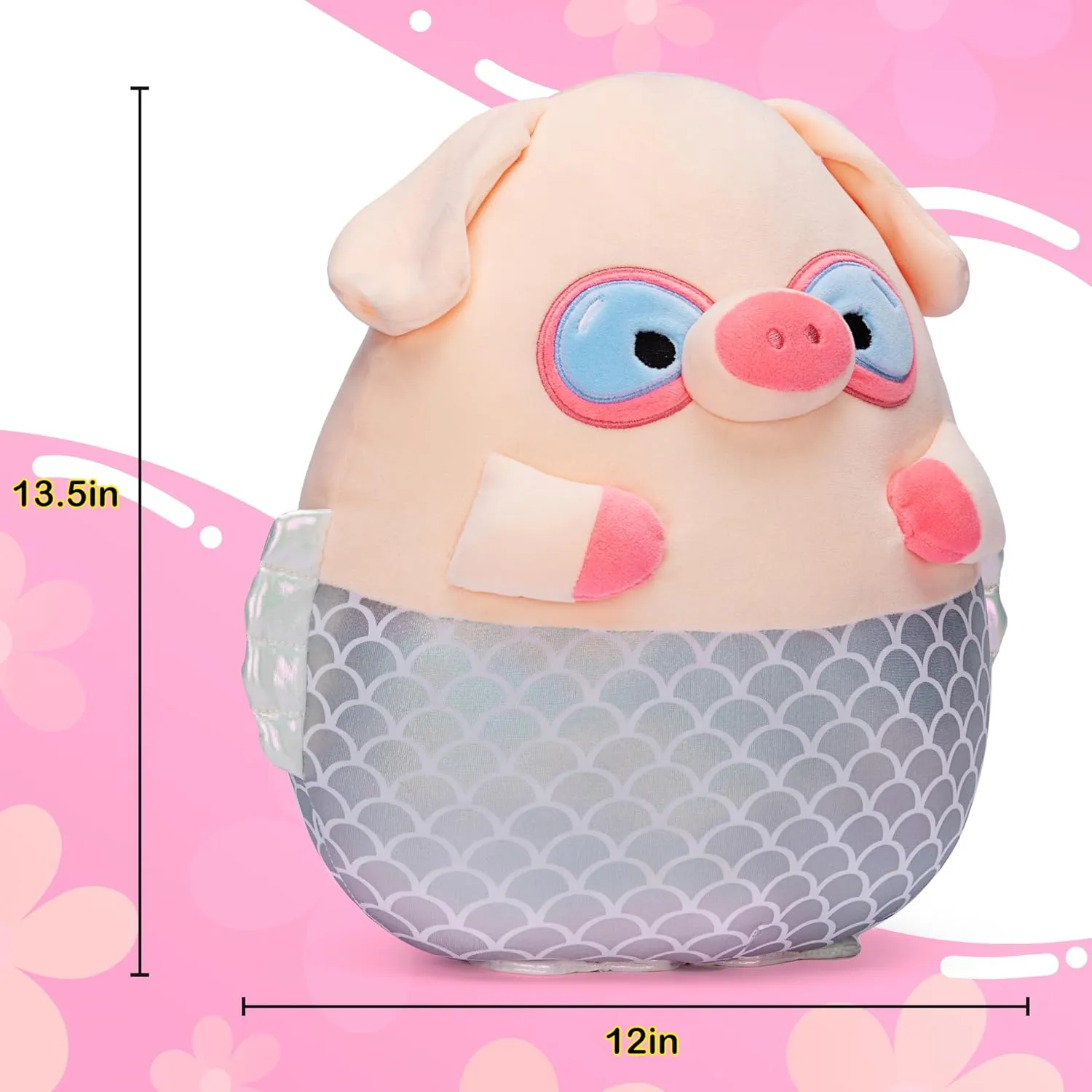 Toys Fat Kawaii Hugging Pillows Cuddle Plushie$Gift for Kids Children Original 13.5-inch homemaker catalyst spaghetti melodrama Large Pig Plush Pillow Stuffed Animal Toy$Big Size Cute Soft 